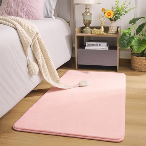 Amearea Modern Washable Runner Rugs, 2x3 Feet Pink Bedroom Runner Rug - Image 7