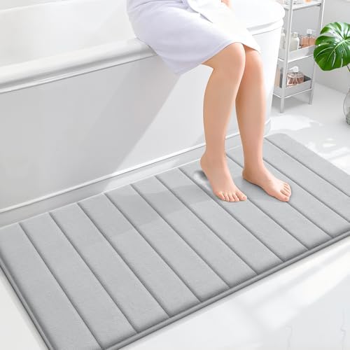 OLANLY Memory Foam Long Bathroom Rugs Runner 47x24, Super Soft Absorbent by OLANLY