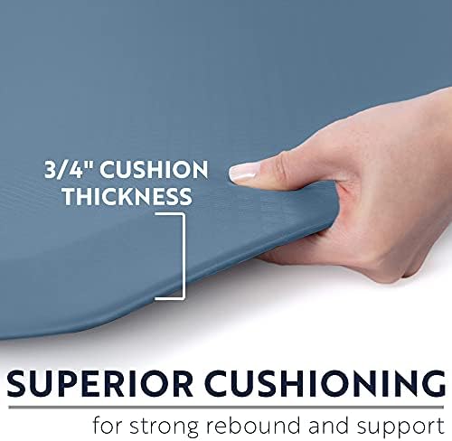 KANGAROO Cushioned Anti Fatigue Kitchen Mats for Floor, 20x48 Sky Blue - Image 2