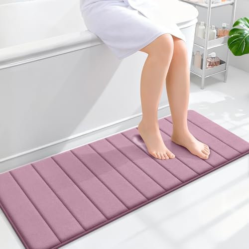OLANLY Memory Foam Long Bathroom Rugs Runner 47x17, Super Soft Absorbent by OLANLY
