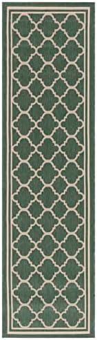 SAFAVIEH Courtyard Outdoor Runner Rug 2'3"x6'7", Dark Green CY6918-322 - Image 2