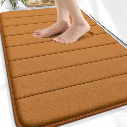 OLANLY Memory Foam Bath Mat 32x20, Super Soft and Absorbent Bathroom Rugs by OLANLY