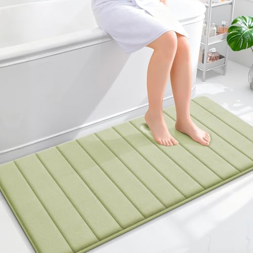 OLANLY Memory Foam Long Bathroom Rugs Runner 47x24, Super Soft Absorbent by OLANLY