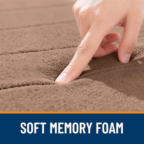 OLANLY Memory Foam Bath Mat 32x20, Super Soft and Absorbent Bathroom Rugs - Image 5
