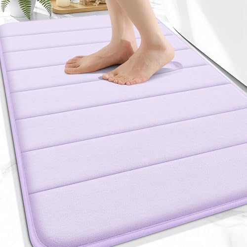 OLANLY Memory Foam Bath Mat 32x20, Super Soft and Absorbent Bathroom Rugs by OLANLY