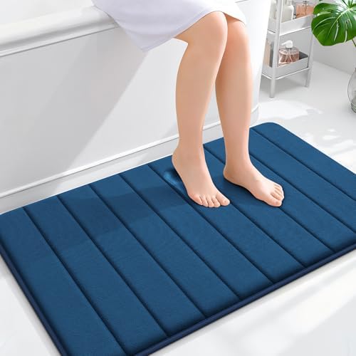 OLANLY Memory Foam Large Bath Mat 40x24, Super Soft Absorbent Bathroom Rugs by OLANLY