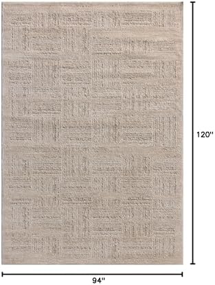 Loloi Amber Lewis Monty Collection MOT-01 Ivory/Taupe 7'-10" x 10', .50" Pile Height, Area Rug - Image 2