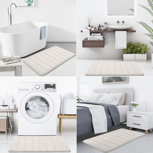Buganda Memory Foam Bath Mat 47 x 32, Ultra Soft Absorbent Bathroom Rugs - Image 7