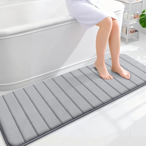 OLANLY Memory Foam Long Bathroom Rugs Runner 59x20, Super Soft Absorbent by OLANLY