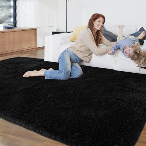Topmaxcs 5x7 Soft Fluffy Area Rugs: Fuzzy Bedroom Rug - Image 4