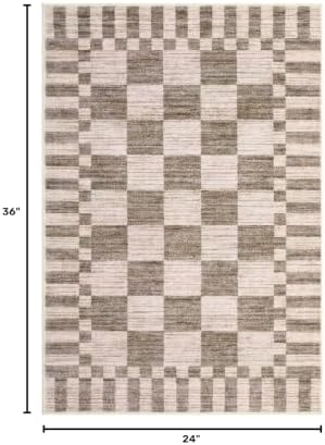 GarveeHome Checkered Washable 2x3 Rug Small Area Rugs Non-Slip for Entryway - Image 2