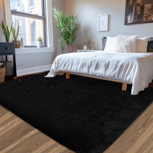 Topmaxcs 5x7 Soft Fluffy Area Rugs: Fuzzy Bedroom Rug - Image 3