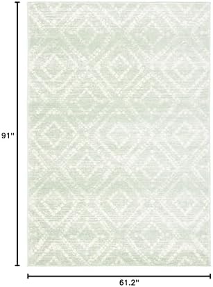 SAFAVIEH Adirondack Area Rug 5'1"x7'6", Boho Green & Ivory ADR131Y - Image 2