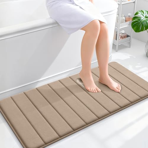 OLANLY Memory Foam Long Bathroom Rugs Runner 44x20, Super Soft Absorbent by OLANLY