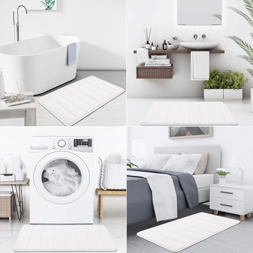 Buganda Memory Foam Bath Mat 47 x 20, Ultra Soft Absorbent Bathroom Rugs - Image 6