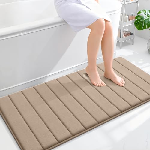 OLANLY Memory Foam Long Bathroom Rugs Runner 47x24, Super Soft Absorbent by OLANLY