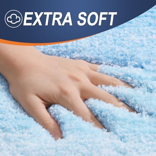 OLANLY Bathroom Rugs Mat 34x21, Extra Soft Absorbent Microfiber Bath Rugs - Image 3
