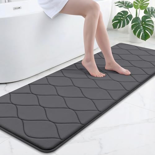 Smiry Memory Foam Bath Mat 70x24, Ultra Soft Absorbent Bathroom Rugs by Smiry