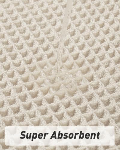 Upgraded Waffle Bath Mat Runner Absorbent Non Slip Bathroom Mat, 2' x 6' - Image 2