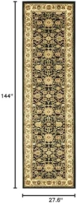 SAFAVIEH Lyndhurst Runner Rug 2'3"x12', Black & Ivory LNH212A - Image 2