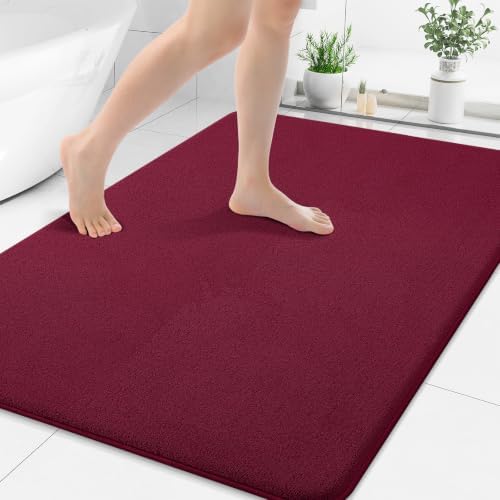 Smiry Memory Foam Bath Mat 40x30, Extra Soft Absorbent Bathroom Rugs by Smiry