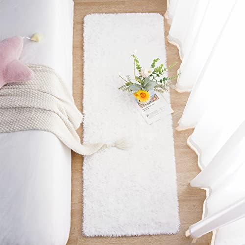Chicrug Soft Runner Rug for Bedroom Living Room Plush Fluffy Rug 2x10 - Image 3