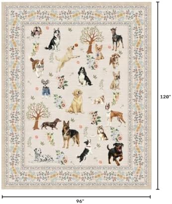 Beige Area Rug 8x10 for Living Room Bedroom - Image 3