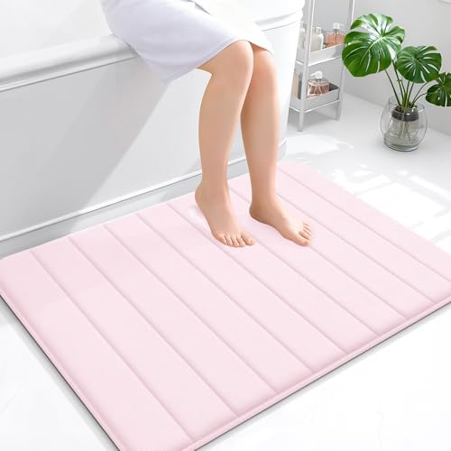 OLANLY Memory Foam Large Bath Mat 40x32, Super Soft Absorbent Bathroom Rugs by OLANLY