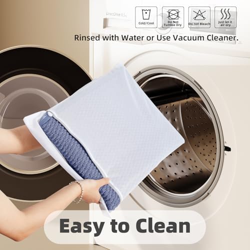 TYUU Large Bathroom Rugs Non Slip Washable Bath Rugs Super Absorbent Bathroom Rug Thin Quick Dry Low Pile Bath Mats, Denim Blue 36"x60" - Image 5
