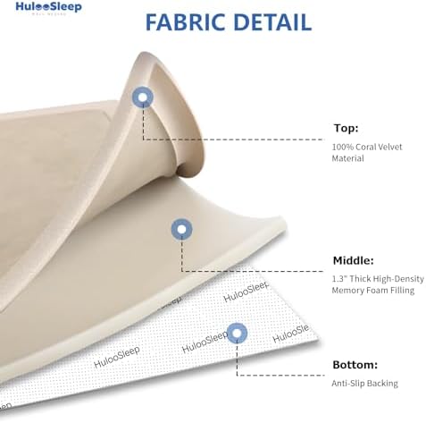 Baby Play Mat for Floor,1.3" Thick Memory Foam Tummy Time Mat for Toddlers,Infants,Kids,Water-Repellent Soft Nursery Rug,71"×79" Extra Large Non Slip for Crawling&Yoga,Tatami Style for Living Room(Beige) - Image 6