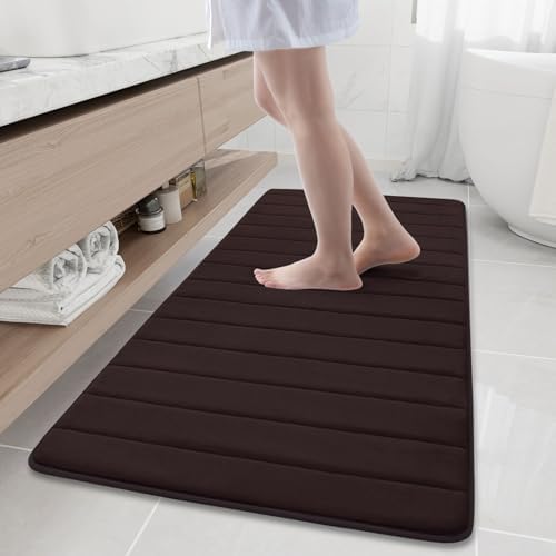 Buganda Memory Foam Bath Mat 60 x 24, Ultra Soft Absorbent Bathroom Rugs by Buganda