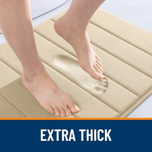 OLANLY Memory Foam Long Bathroom Rugs Runner 70x24, Super Soft Absorbent - Image 6