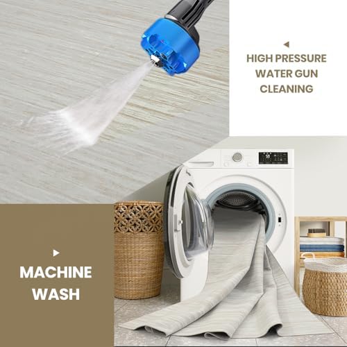 Washable Rugs 8x10 Area Rugs for Living Room,Bedroom,Dining Room- Large Ultra Soft Faux Wool Retro Carpets,Non Slip&Non-Shedding Low Pile Vintage Carpet for Home Office - Image 4