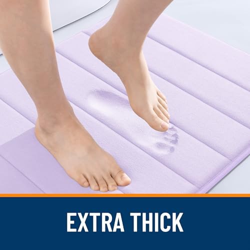 OLANLY Memory Foam Long Bathroom Rugs Runner 70x24, Super Soft Absorbent - Image 6