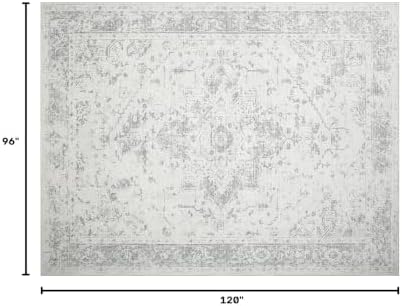 8x10 Washable Area Rug, Soft Area Rugs for Living Room, Non Slip Backing,Short-Pile&Durable Edge Binding, Stain Resistant, The Large Carpet for Bed Room, Dining Room,Office,Playroom - Image 2