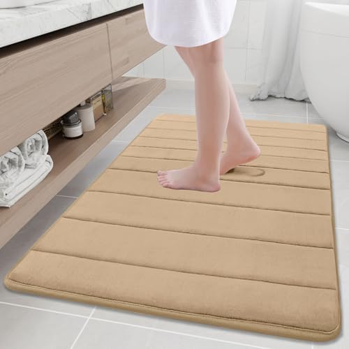 Buganda Memory Foam Bath Mat 40 x 32, Ultra Soft Absorbent Bathroom Rugs by Buganda