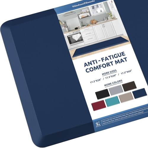 Kitchen Mat Cushioned Anti Fatigue Rug Standing and Comfort Floor Mats by KitchenClouds