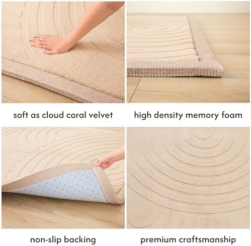 Hakuna Matte CloudSoft Baby Play Mat for Floor 80" x 110" Arches (Beige) - Image 3