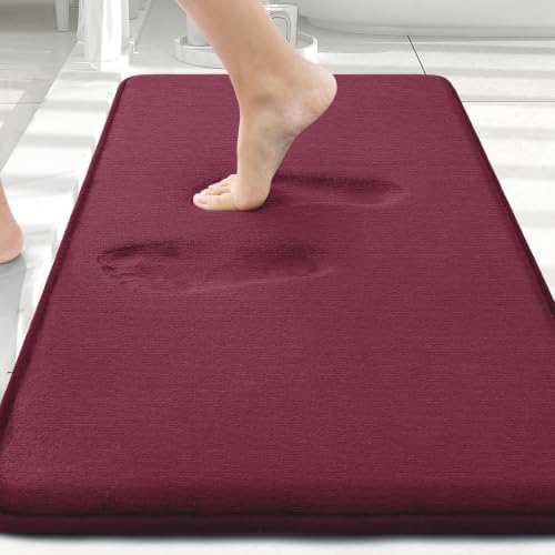 Smiry Memory Foam Bath Mat 30x20, Extra Soft and Absorbent Bathroom Rugs by Smiry