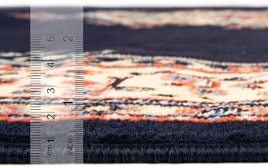 Unique Loom Reza Collection Traditional Persian Style Area Rug, 8' 0" x 8' 0", Navy Blue/Ivory - Image 5