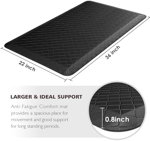 HappyTrends Kitchen Floor Mat - 4/5 Inch Thick Anti-Fatigue Kitchen Rug - Image 2