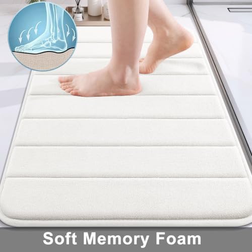 Buganda Memory Foam Bath Mat 70 x 34, Ultra Soft Absorbent Bathroom Rugs - Image 3