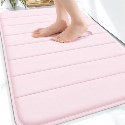 OLANLY Memory Foam Bath Mat 32x20, Super Soft and Absorbent Bathroom Rugs by OLANLY