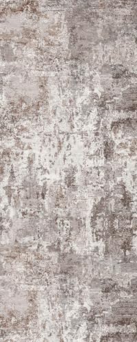 Washable Kitchen Runner Rug 2x5: Modern Abstract Indoor Rug Non Slip Stain Resistant Carpet for Hallway Entryway Bedroom Laundry Ideal Gift for Renters Newlyweds Home Decor 2x5 Brown by YOUFORTONG