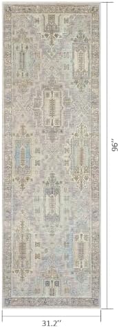 Vintage Persian Pattern 2.6x8 Runner Rug for Hallway Entryway - Image 2