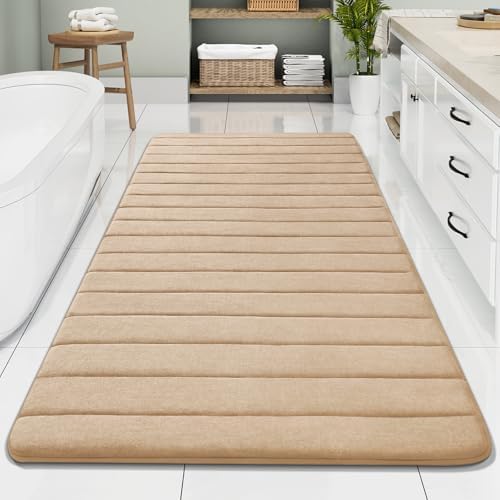 Buganda Memory Foam Bath Mat 70 x 34, Ultra Soft Absorbent Bathroom Rugs by Buganda