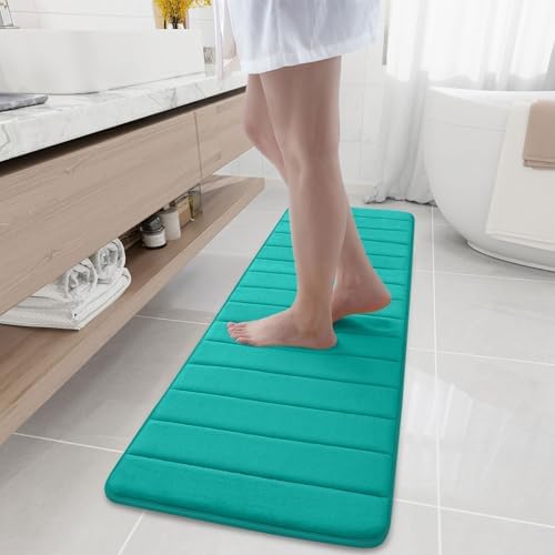 Buganda Memory Foam Bath Mat 59 x 17, Ultra Soft Absorbent Bathroom Rugs by Buganda