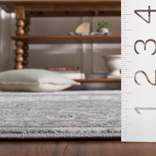SAFAVIEH Parker Area Rug 4x6, Textured Grey PRK158F - Image 4