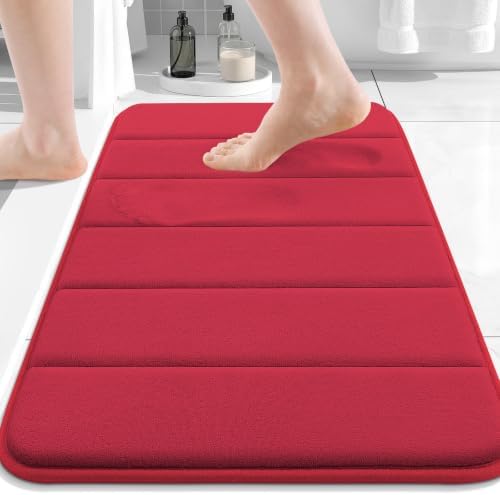 Buganda Memory Foam Bath Mat 24 x 16, Ultra Soft Absorbent Bathroom Rugs by Buganda