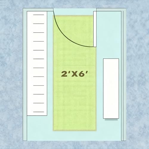 Runner Rug 2x6 Kitchen Runners Non Skid Washable ft Washable Green Hallway Rug - Image 6
